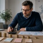 Tax burden in Europe illustrated through salary, taxes and personal finance documents